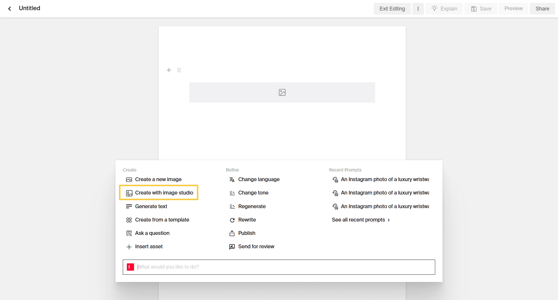 Accessing Image Studio on Typeface