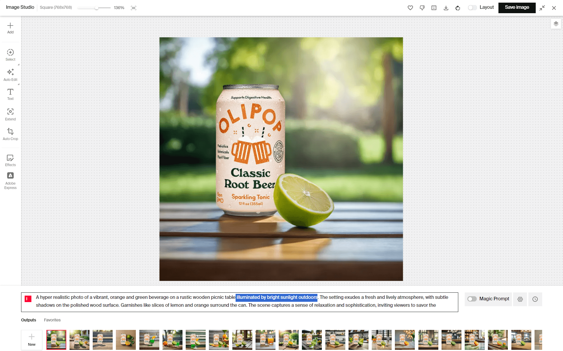 AI product photography with mood lighting